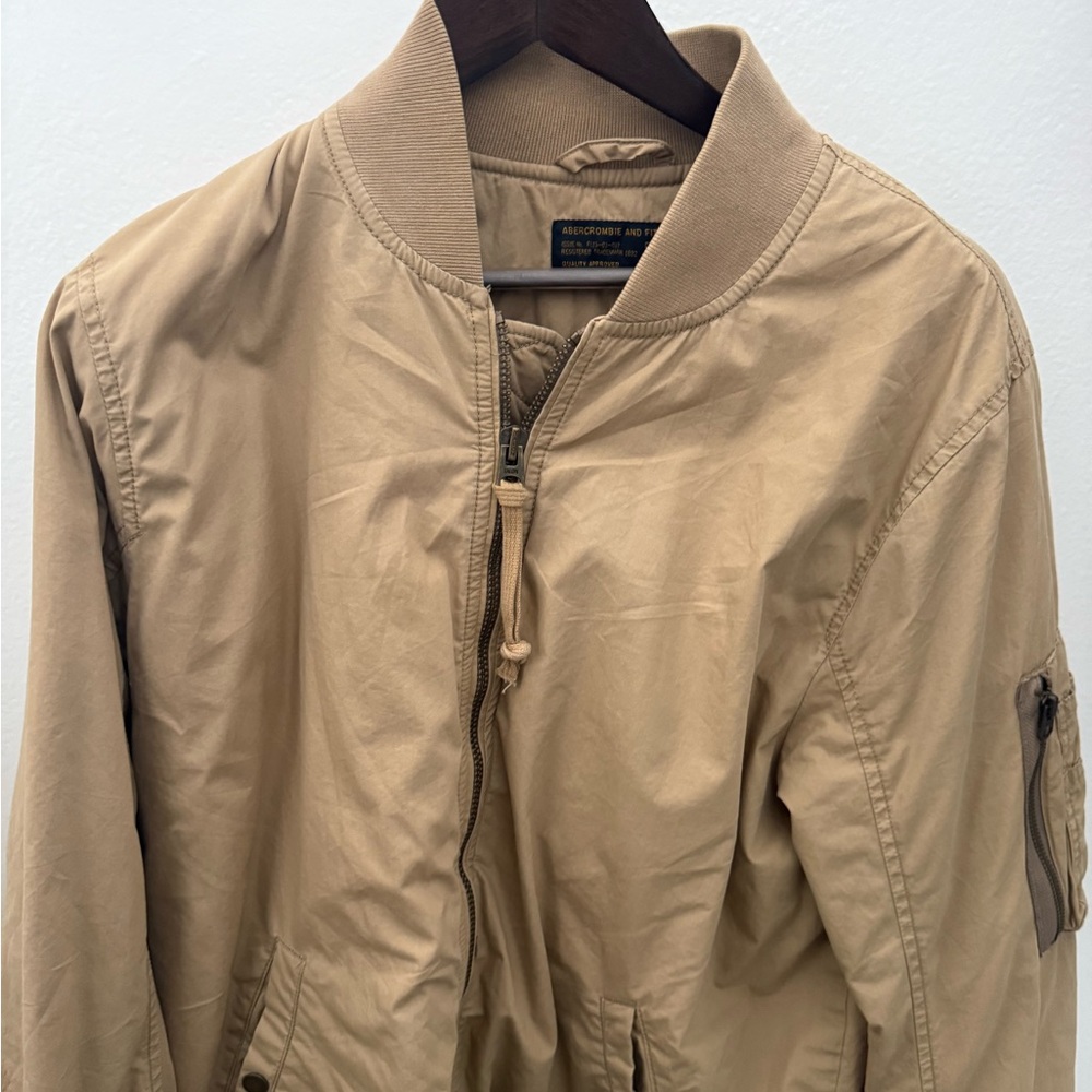 Abercrombie & Fitch Tan Bomber Jacket